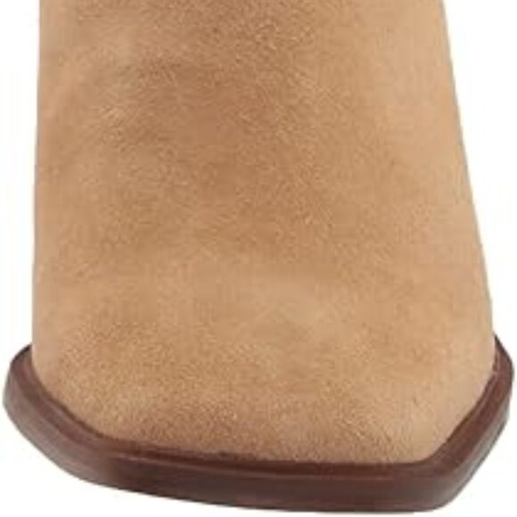 NEW FRANCO SARTO Stevie Suede Heel Booties Heel Booties beige for women 462tn - Picture 7 of 7